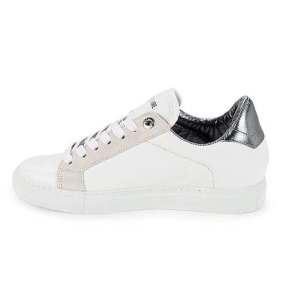 NIB Zadig & Voltaire Lightning Bolt Studded Sneakers size 40 - Picture 2 of 12